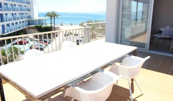 Beautiful loft, huge sunny terrace, view over the beach and sea