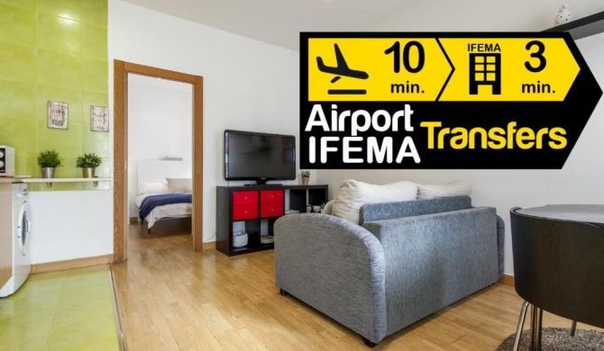 Apartamento 10 min de Aeropuerto y 3 min de IFEMA