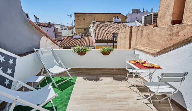 Ático duplex con terraza en puro centro, 2 a 8 pax